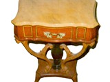 yellow-marble-wood-side-table